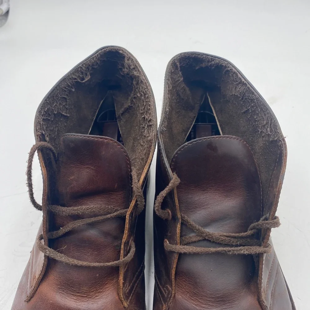 Clarks Desert Boot Chukka Mens 12 Beeswax Brown Leather Classic 26034135 Ankle